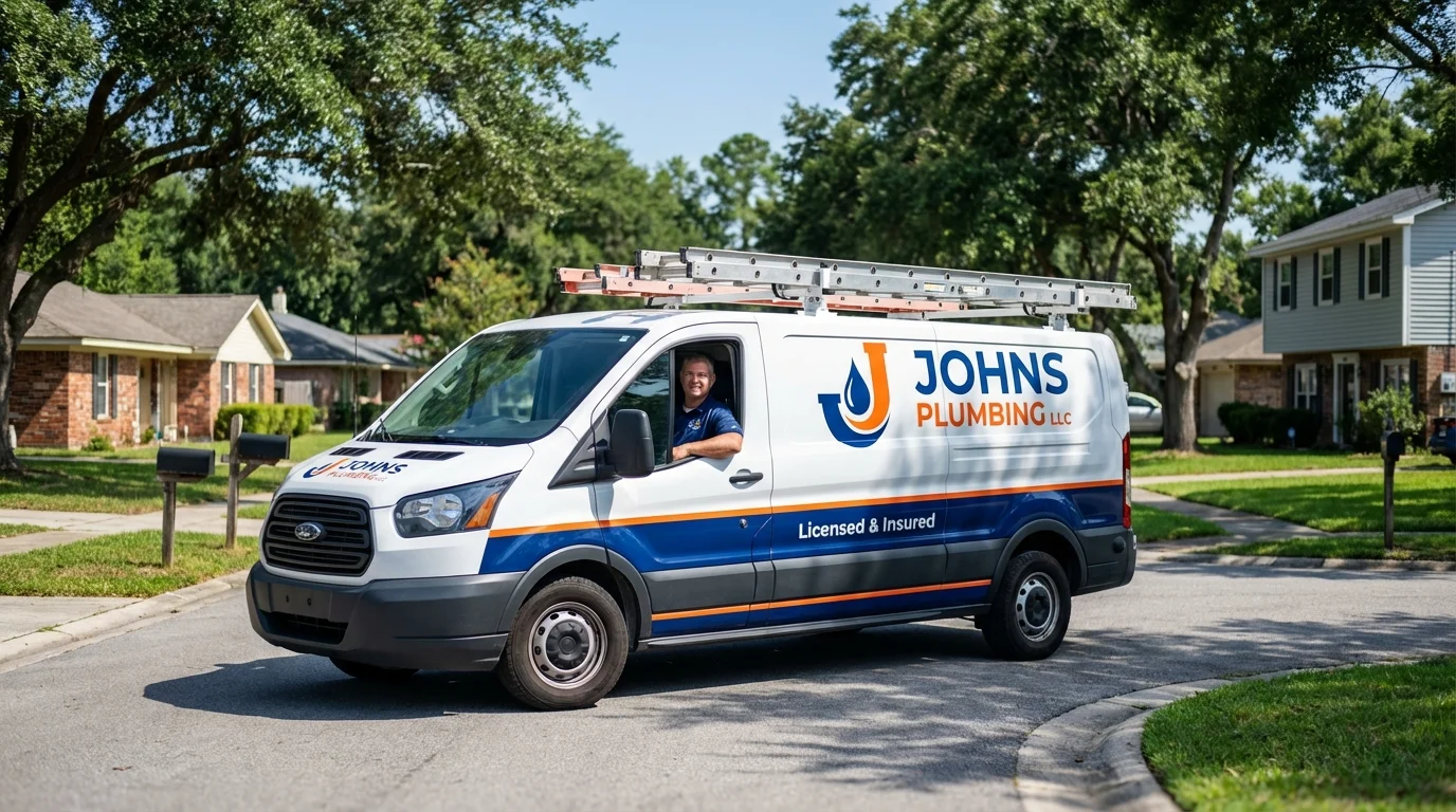 Johns Plumbing LLC service van in Incline Village, NV