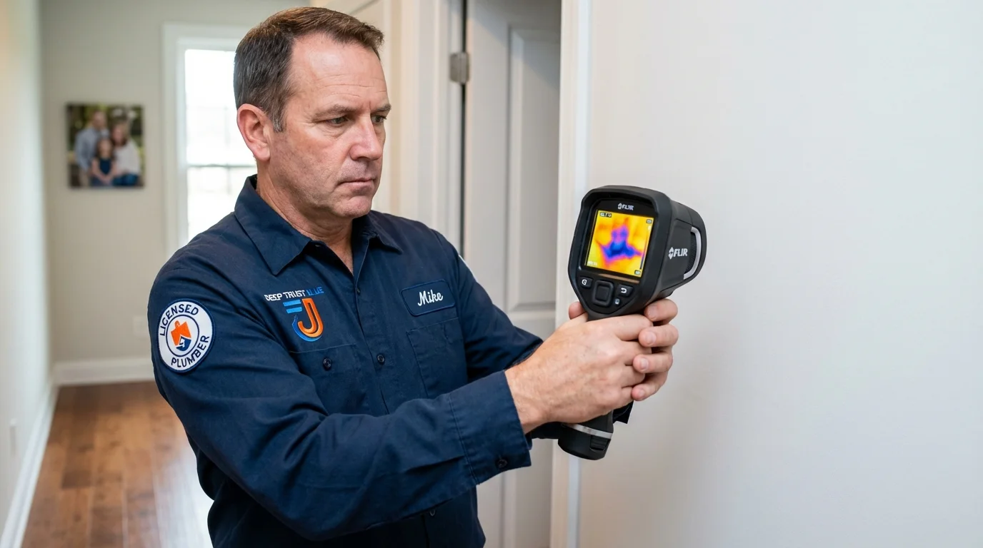 Thermal imaging leak detection by Johns Plumbing LLC in Incline Village